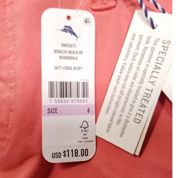 Tommy Bahama Boracay High Rise Boardwalk Shorts | Size 6 | NWT - Picture 4 of 9